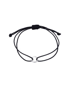Circle with Black Nylon Bracelet BRS-1256